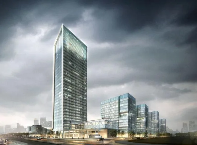 Sketchup Complex Model | Multi story high-rise mixed use, commercial complex, modern style, hotel office