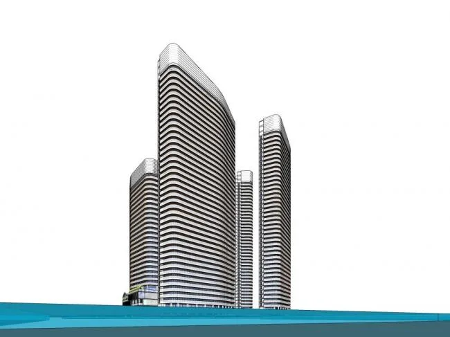 Sketchup Hotel Model | High rise hotel, modern style, commercial, entertainment and leisure facilities