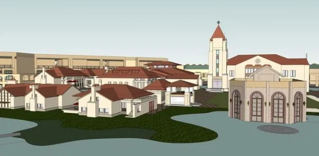 Sketchup Business Model | Commercial Square, Multi story Pedestrian Street, European Style, Classical Style