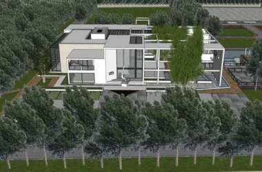 SketchUp Business Model: Multi-Level Eco-Friendly Modern Restaurant and Commercial Space-BIM WORLD