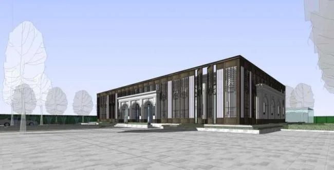 Sketchup Business Model | Multi story Sales Office, Classical Style