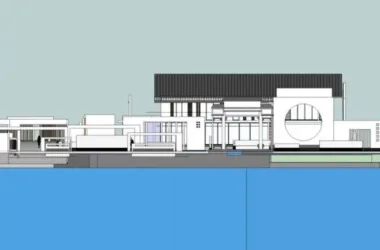 SketchUp Cultural Model | Multi-Story Academy Square Featuring Traditional Chinese Architecture-BIM WORLD