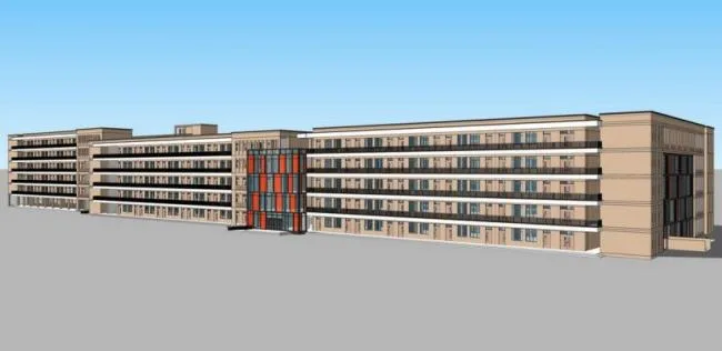 Sketchup School Model | Multi story School Campus, Educational Architecture, Modern Style