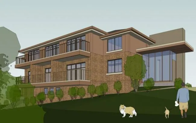 Sketchup Hotel Model | Multi-story hotel homestay, grassland style, classical style