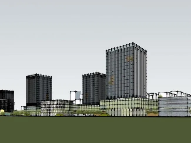 Sketchup Office Model | High rise Office Building, Office Building, Modern Style