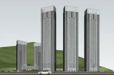 SketchUp Model of a Modern Super High-Rise Commercial and Office Complex-BIM WORLD