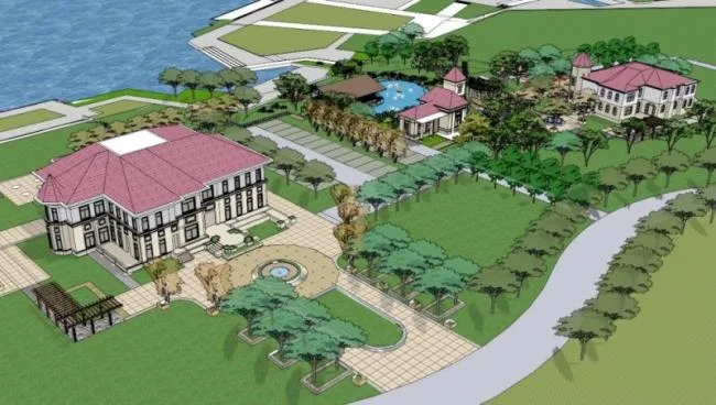 Sketchup Landscape Model | Park Landscape, Modern Style