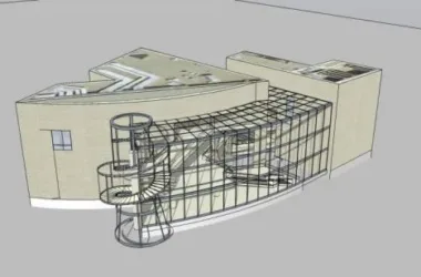 Modern Multi-Story Museum: A SketchUp Cultural Architecture Model-BIM WORLD