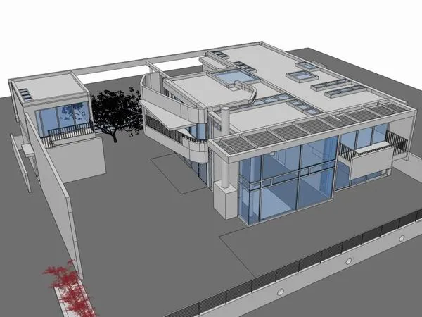Sketchup Villa Model | Solo Beach Villa, Modern Style