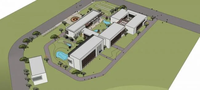 Sketchup Hospital Model | Multi story Hospital, Medical Building, Modern Style
