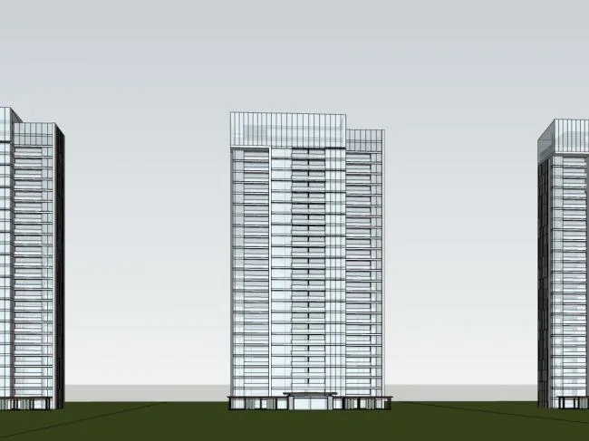 Sketchup Residential Model | High rise Residential Buildings, Modern Style, Residential Buildings