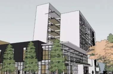 Modern Multi-Story Office Building Model in SketchUp-BIM WORLD