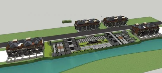 Sketchup Landscape Model | Residential Landscape, Modern Style