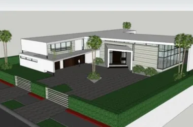 Modern Solo Villa Design | SketchUp 3D Model-BIM WORLD