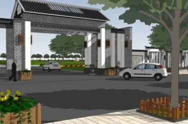 SketchUp Landscape Design: Chinese-Style Office Outdoor Model-BIM WORLD