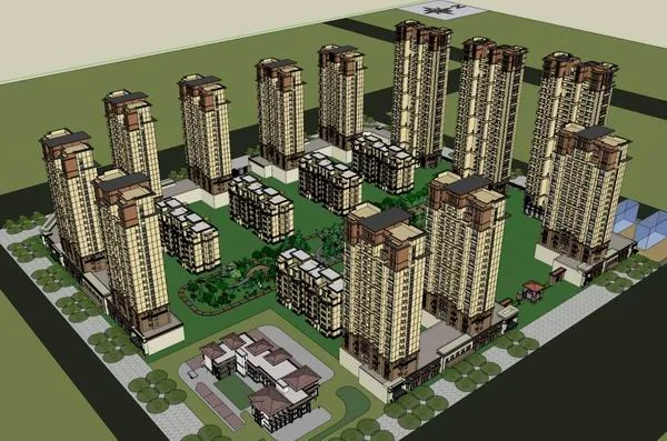 SketchUp Residential Models: High-Rise, Multi-Story, and Classical Styles-BIM WORLD