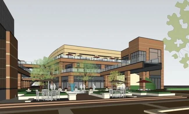 Sketchup Business Model | Vanke Commercial Complex, Multi story Commercial, Modern Style