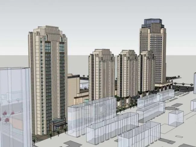 Sketchup Office Model | Office Building Design for a Headquarters Base, High Rise Office Building, Classical Style