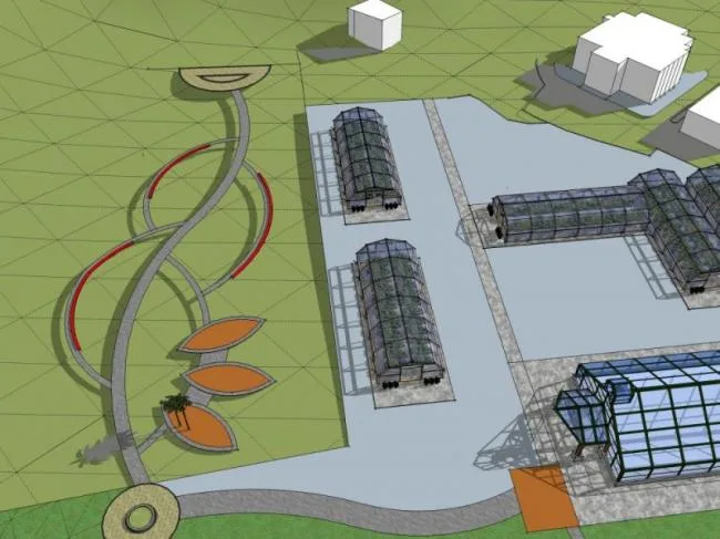Sketchup Landscape Model | Mine Landscape, Modern Style
