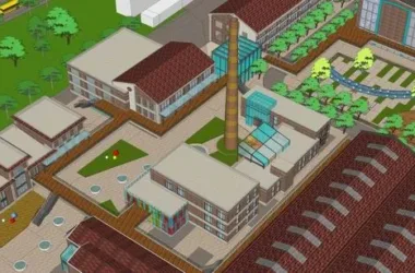Sketchu Industrial Factory: Multi-Story Renovation Plan for Modern Industrial and Public Spaces-BIM WORLD
