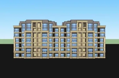 SketchUp Residential Design | Multi-Story Classical Style Apartment Building-BIM WORLD