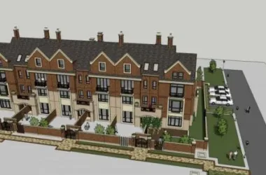 Classical British Row Villa Model in SketchUp-BIM WORLD
