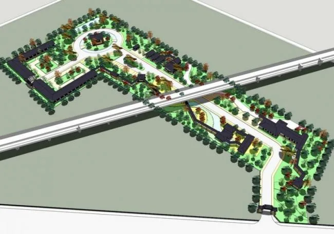 Sketchup Landscape Model | Park Landscape, Chinese Style
