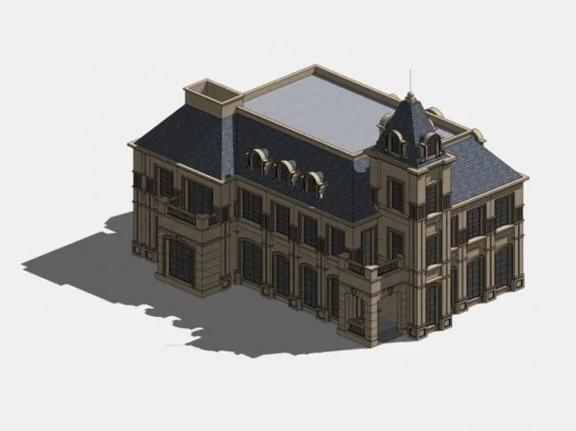 Sketchup Villa Model | Solo Villa, European Style, Classical Style