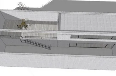 SketchUp Residential Model: Zhongshan Mansion – Modern Low-Rise Home Inspired by Tadao Ando-BIM WORLD
