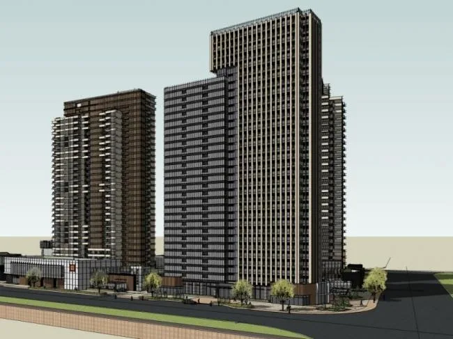 Sketchup Complex Model | Super High rise Commercial Complex, Modern Style