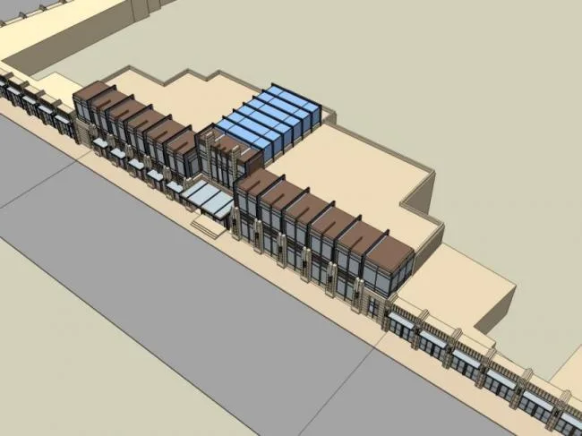 Sketchup Business Model | Low Level Clubhouse, Modern Style