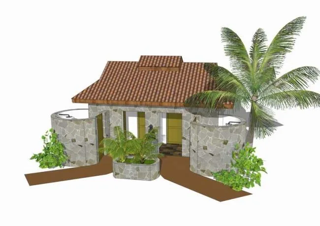 SketchUp Model of Public and Park Restrooms
