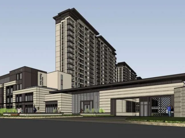 Sketchup Business Model | Multi story Commercial Street, Classical Style