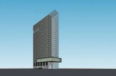 Modern High-Rise Office Building Model in SketchUp-BIM WORLD