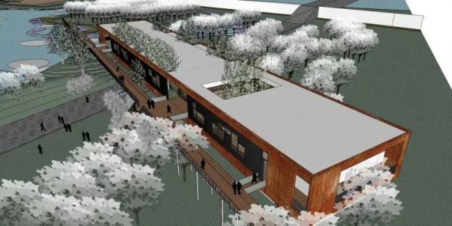 Sketchup Cultural Model | Multi story Museum, Cultural Architecture, Modern Style