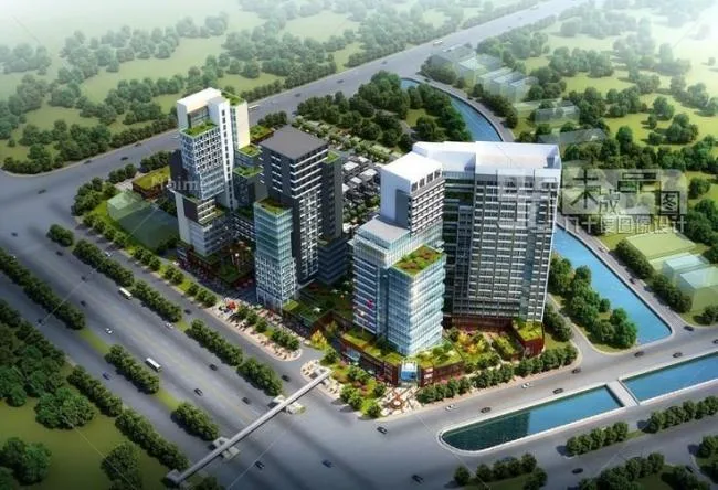 Sketchup Residential Model | High rise residential communities, apartments, street side commercial areas, residential buildings, modern style
