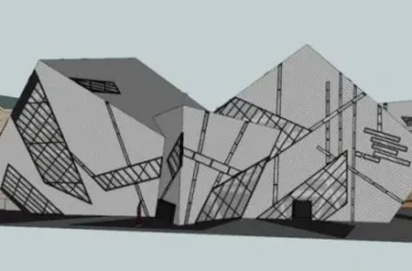Modern Multi-Story Museum Design Inspired by Daniel Libeskind’s Royal Ontario Museum Cultural Architecture-BIM WORLD