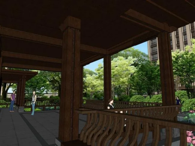 Sketchup Landscape Model | Community Landscape, Residential Landscape, New Chinese Style
