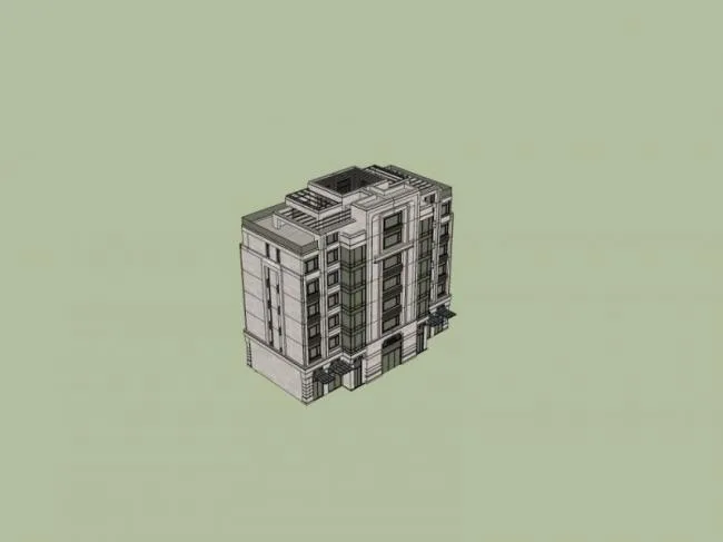 Sketchup Residential Model | Multi story Residence, Residential Building, Modern Style