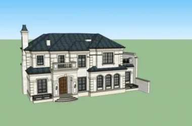 Modern Solo Villa Design | SketchUp 3D Model-BIM WORLD