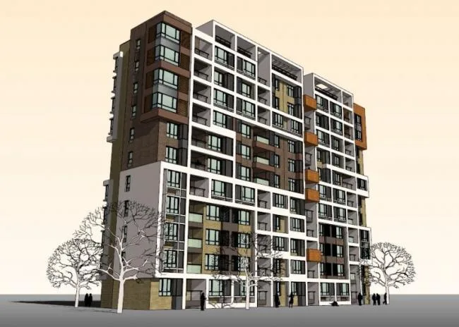 Modern High-Rise Residential Buildings | SketchUp Architectural Models-BIM WORLD