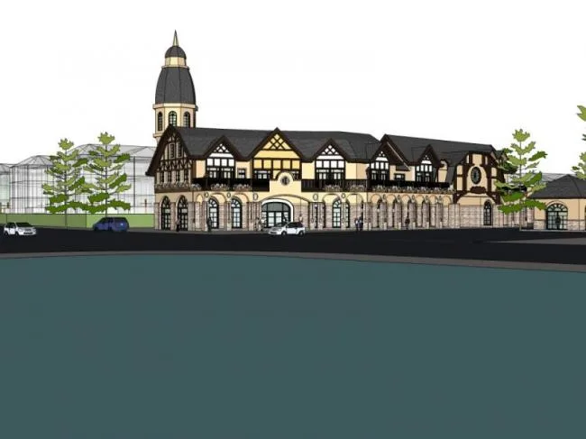 Sketchup Business Model | Multi story Clubhouse, British Style, Classical Style, Commercial Architecture