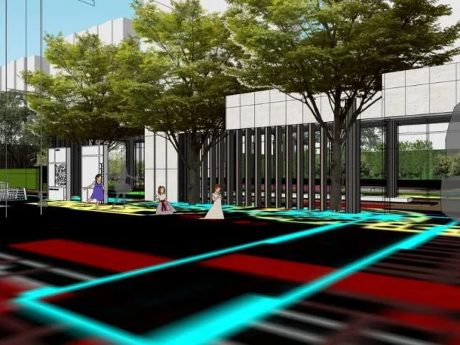 Sketchup Business Model | Multi story Sales Office, Modern Style