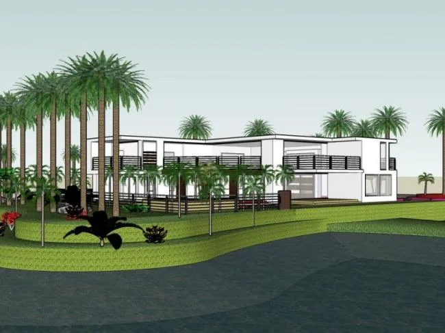 Sketchup Villa Model | Solo Villa, Modern Style