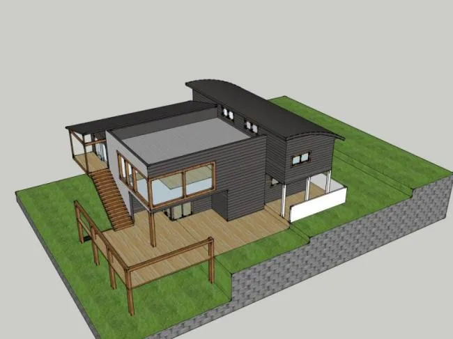 Modern Solo Villa Design | SketchUp 3D Model