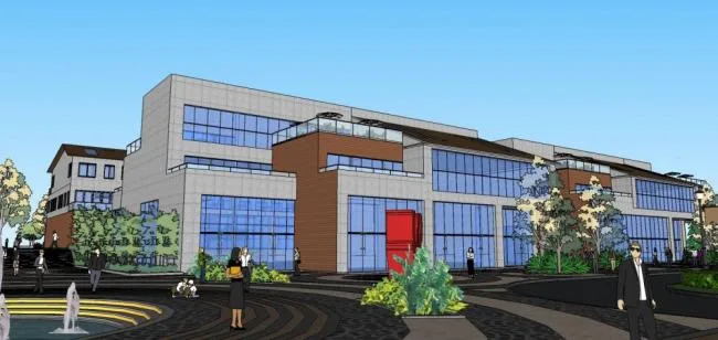 Sketchup Business Model | Multi story Commercial Street, Shopping Mall, Landscape, Modern Style