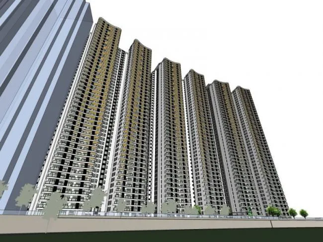 Sketchup Residential Model | Super High rise Residential, Modern Style