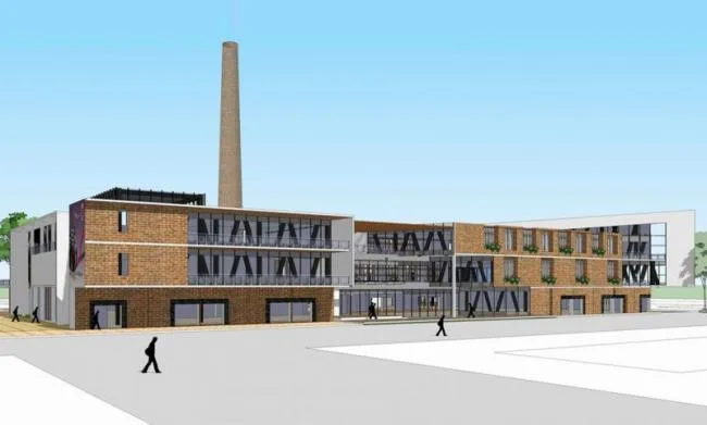 Sketchup Business Model | Old Factory Building Commercial Renovation, Multi story Commercial, Modern Style