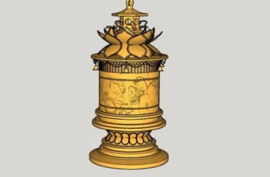 SketchUp Material Model: Classical Bronze Landscape Sculpture Component-BIM WORLD