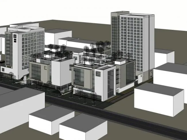 Sketchup Business Model | High rise Commercial Center, Modern Style